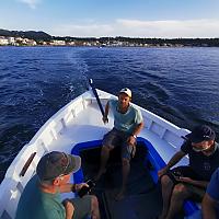 Essai en mer après la restauration du Pointu le N-D du Mt Carmel